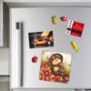 Fridge Magnet with Persian Painting Design