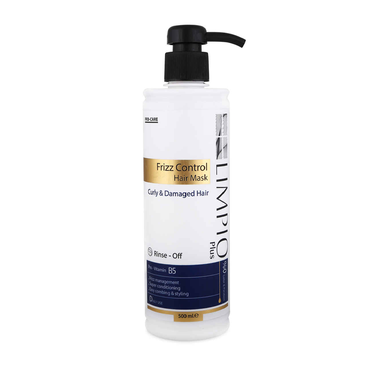 Frizz Control Hair Mask for Curly & Damaged Hair by Limpio – 500ml