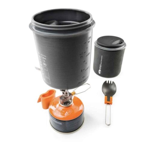 GSI Halulite Minimalist Travel Stove Set with Camping Cookware