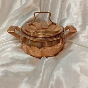 Persian Copper Cooking Pot – Traditional Hammered Design, Asiyah