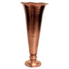 Handcrafted Decorative Persian Copper Vase with a Hammered Texture, Featuring the Elegant Suri Trumpet Model