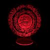 Islamic 3D LED Night Light Ayatul Kursi with Wooden Base