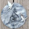 Islamic Resin Wall Key Holder Organizer – Marble Design for Home Entryway