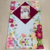 Islamic Velvet Thin Prayer Mat Janamaz Sajadah with Floral Design