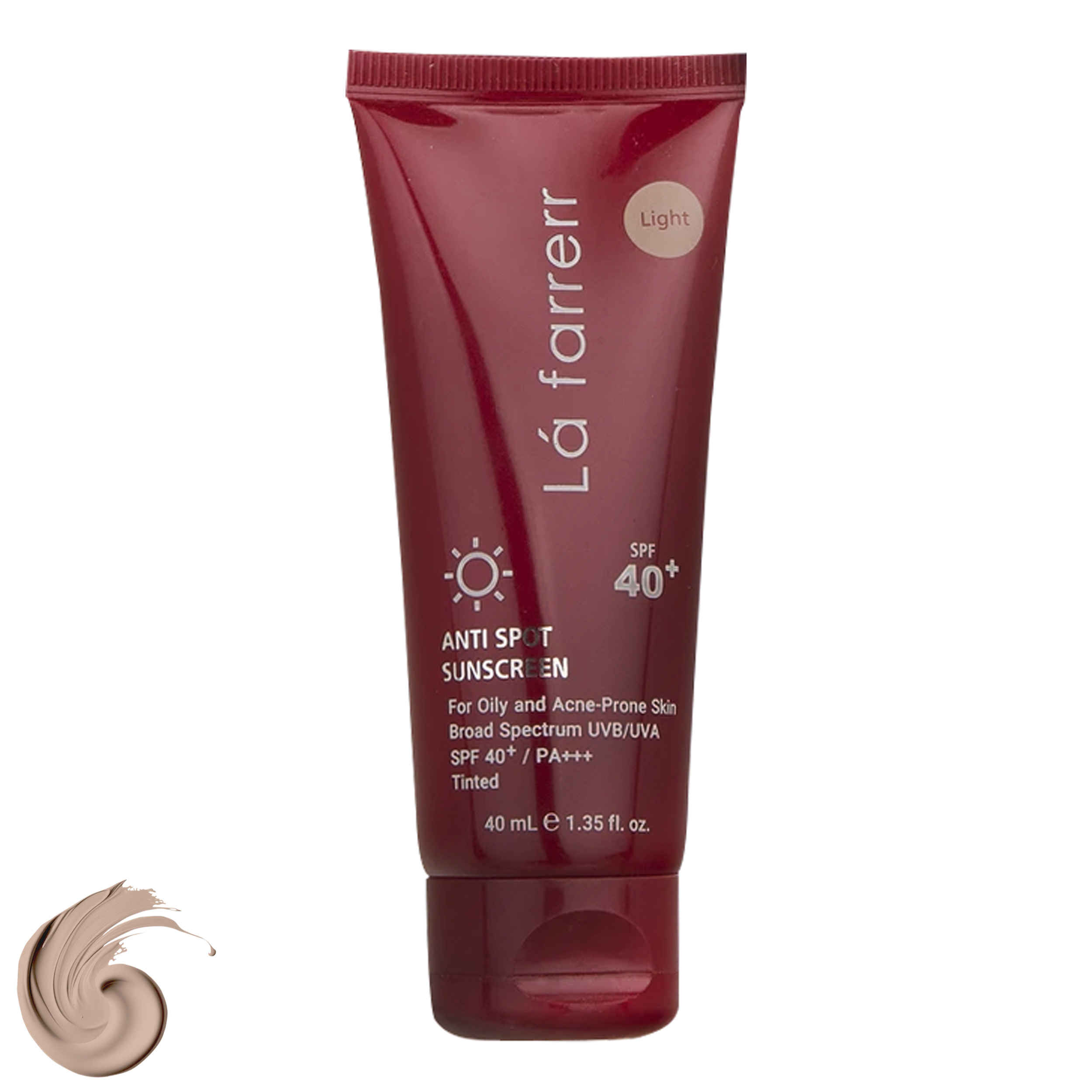 Lá Farrerr Anti Spot Sunscreen Colored SPF40 For Oily and Acne-Prone Skin 40 ml