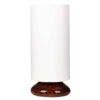 Minimalist Cylindrical Wooden Table Lamp – White Shade Accent Light