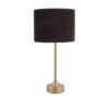 Minimalist Brown Columnar Table Lamp – Drum Shade Accent Light