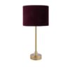Minimalist Brown Columnar Table Lamp – Drum Shade Accent Light