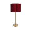 Minimalist Brown Columnar Table Lamp – Drum Shade Accent Light