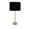 Minimalist Brown Columnar Table Lamp – Drum Shade Accent Light