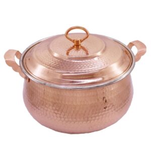 Persian Copper Cooking Pot – Handcrafted Hammered Design, Mahyar