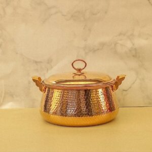 Persian Copper Cooking Pot – Handcrafted Hammered Design, Darice