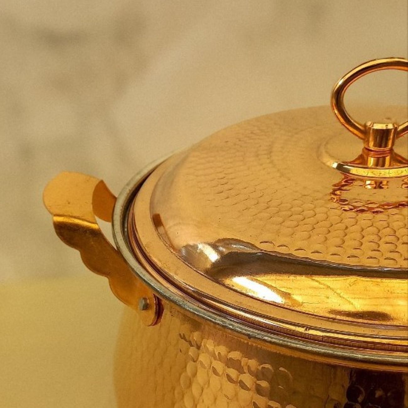 Persian Copper Cooking Pot – Handcrafted Hammered Design, Darice