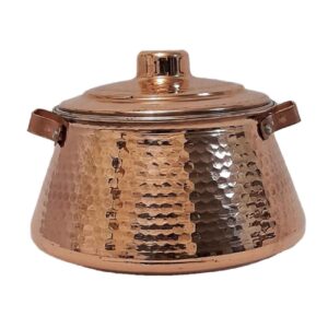 Persian Copper Cooking Pot – Handcrafted Hammered Design, Delara
