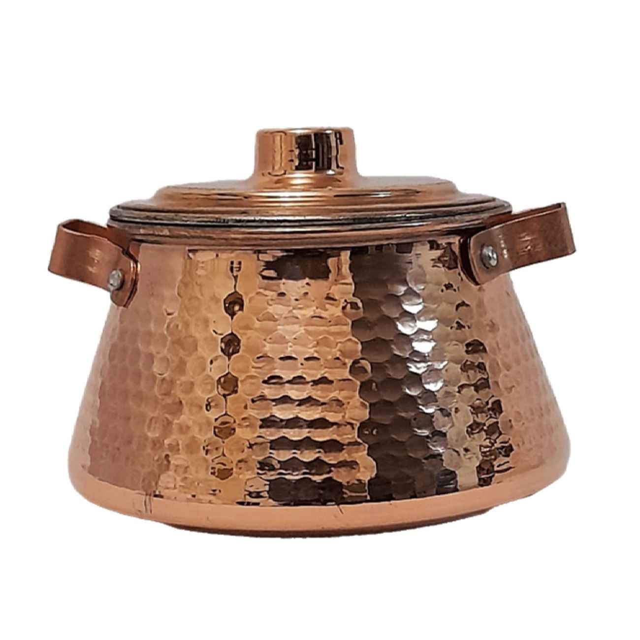 Persian Copper Cooking Pot – Handcrafted Hammered Design, Delara