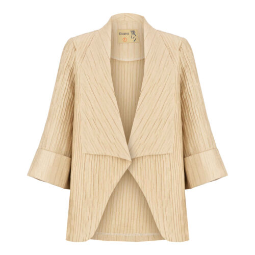 Elegant Persian Crepe Blazer Manto with Chic Contemporary Style