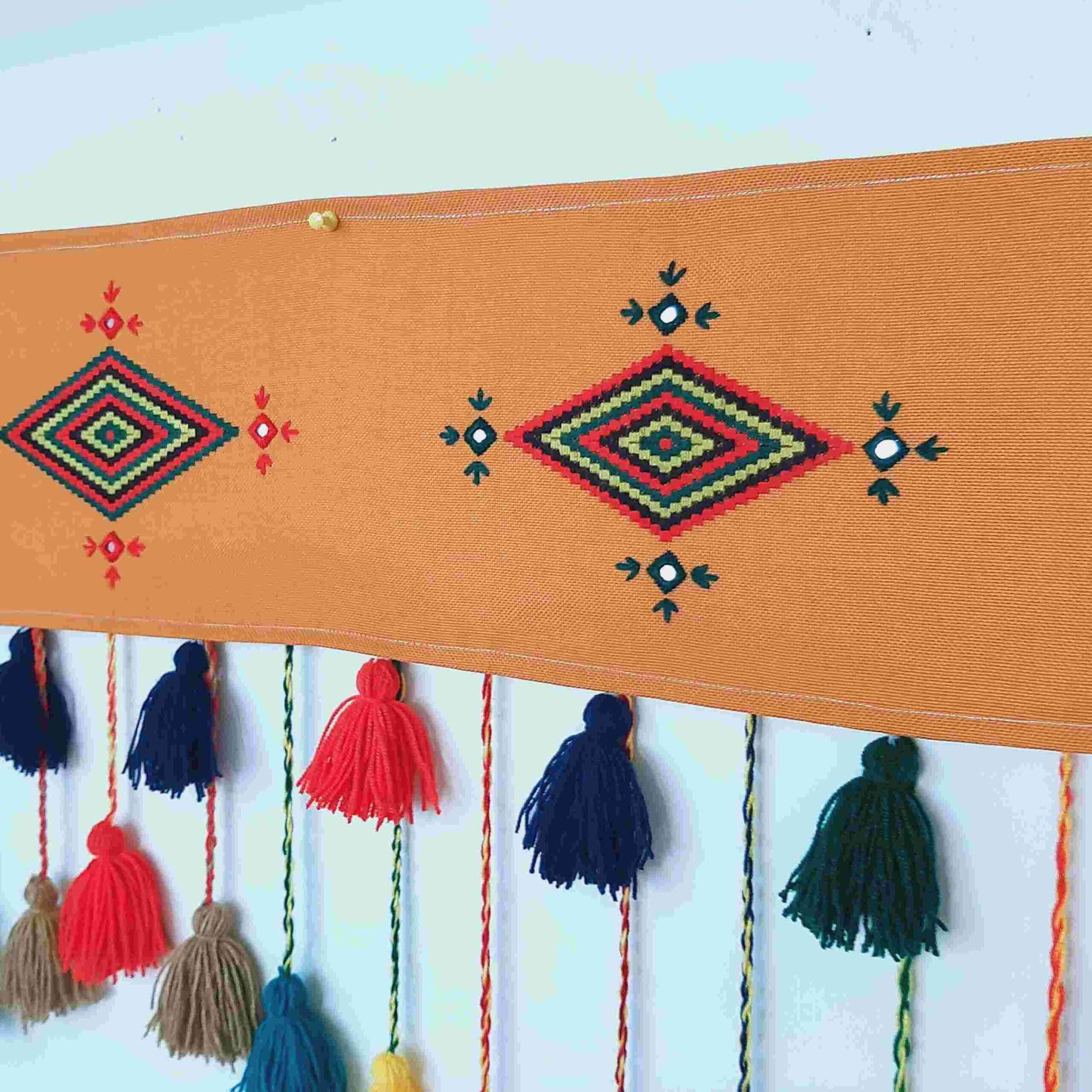 Persian DIY Tassel Wall Hanging Traditional Handwoven Model Dara