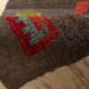 Genuine Handwoven Persian Kheshti Gabbeh Rug - Geometric Cream Wool