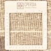 Genuine Handwoven Persian Kheshti Gabbeh Rug - Geometric Cream Wool