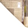 Genuine Handwoven Persian Kheshti Gabbeh Rug - Geometric Cream Wool