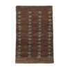 Original Handwoven Persian Kheshti Gabbeh Rug - Geometric Brown Wool