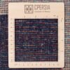 Handwoven Persian Minimalist Gabbeh Runner Rug - Bordered Navy Blue Wool