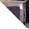 Handwoven Persian Minimalist Gabbeh Runner Rug - Bordered Navy Blue Wool