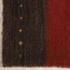 Handwoven Persian Striped Gabbeh Rug in Brown - Premium Wool