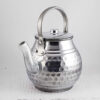 Persian Metal Double Teapot Durable with Traditional Hammered