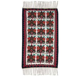 Red Geometric Kilim Rug – Handwoven Persian Acrylic Quality Product