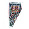 Blue Qashqai Geometric Kilim Rug - Handwoven Persian Silk & Cotton Blend