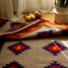 Red Qashqai Geometric Kilim Rug from Fars - Handwoven Persian Wool