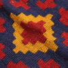 Red Qashqai Geometric Kilim Rug from Fars - Authentic Handwoven Persian Wool