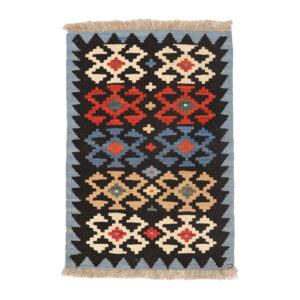 Fars Geometric Kilim Rug – Authentic Handwoven Persian Wool Traditional