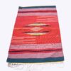 Pink Striped Kilim Rug - Traditional Handwoven Persian Wool Design