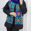 Persian Linen Manto Chic and Comfortable in Black