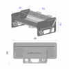 Persian Mangal Folding Charcoal Grill – Compact & Portable for Effortless Grilling