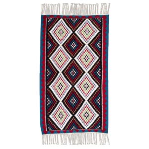 Qashqai Geometric Kilim Rug – Authentic Handwoven Persian Acrylic Style