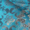 Persian Termeh Fabric - Classic Paisley Design - Turquoise