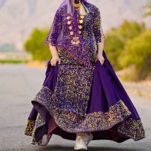 Women's Traditional Bakhtiari Clothing Set with Persian Ethnic Design