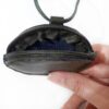 Taweez Neck Pouch -Natural Leather Amulet Holder - Authentic Neck Wear