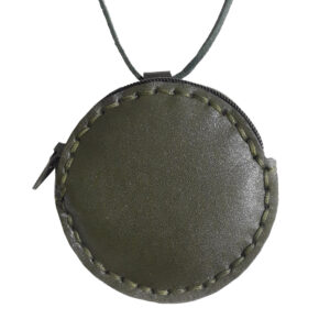 Taweez Neck Pouch -Natural Leather Amulet Holder – Authentic Neck Wear