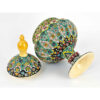 Persian Footed Sugar Bowl Minakari Enameled Handcrafted