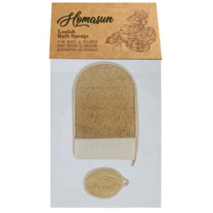 Vegan Loofah Bath Sponge for Face and Body – Hamassan Model (Pack of 2)