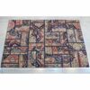 Vintage Persian Hand-Knotted Patchwork Carpet Geometric