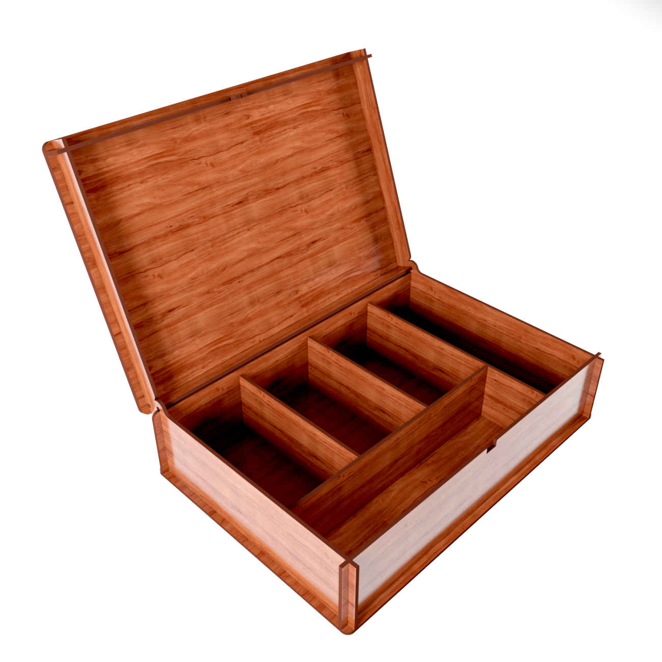 Practical Wooden Tea Bag Holder – Multi-Compartment Tea Storage Box