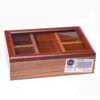 Compact Wooden Tea Storage Chest – Classic Detailing & Organized Sections