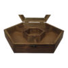Elegant Wooden Tea Chest – Kitchen-Ready Tea Organizer Box