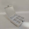 Functional Multi-Compartment Wooden Tea Box for Home Serving