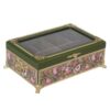 Floral Wooden Tea Chest – Organized Tea Storage Box